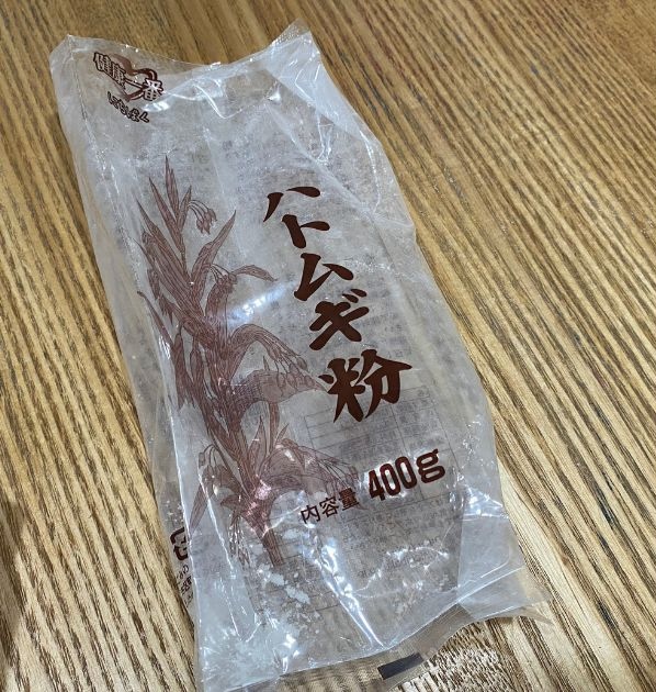 育毛『粉シャンプー』材料：ハトムギ粉