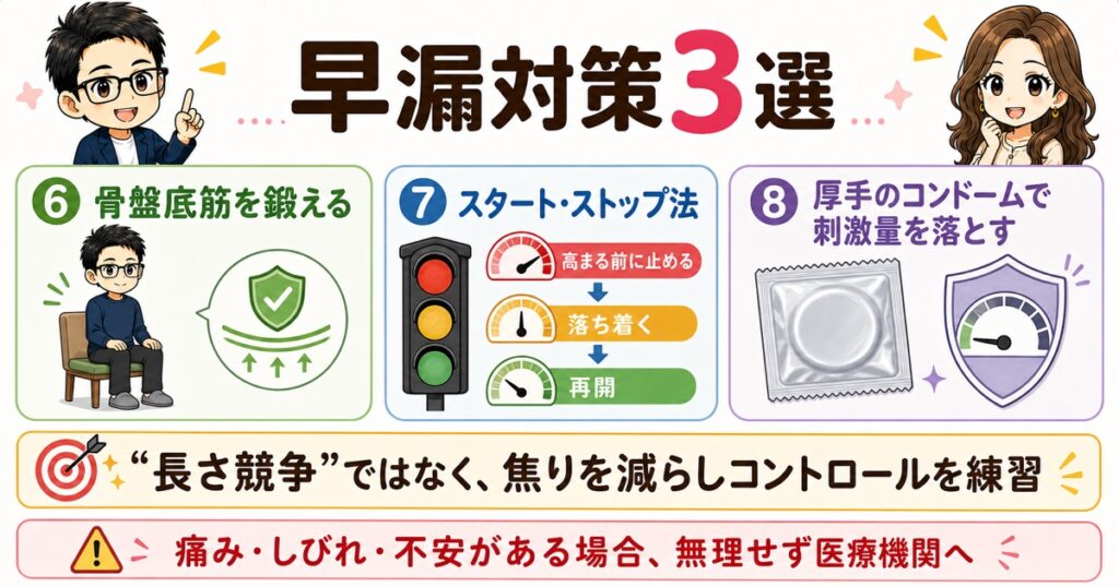 早漏対策3選