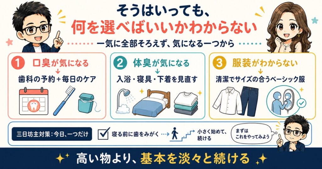 そうはいっても、何を選べばいいかわからない