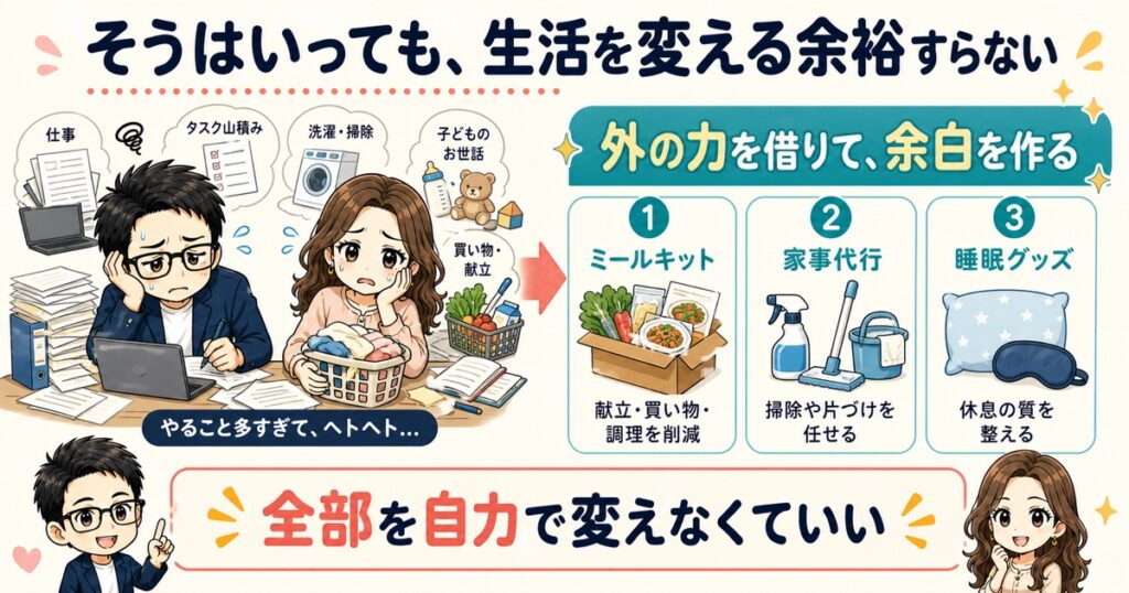 そうはいっても、生活を変える余裕すらない