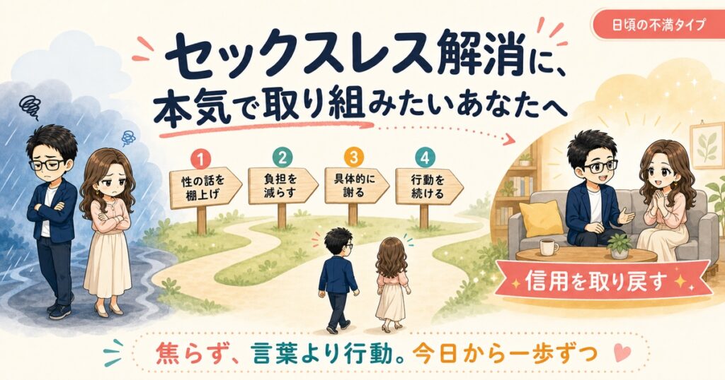 セックスレス解消に、本気で取り組みたいあなたへ