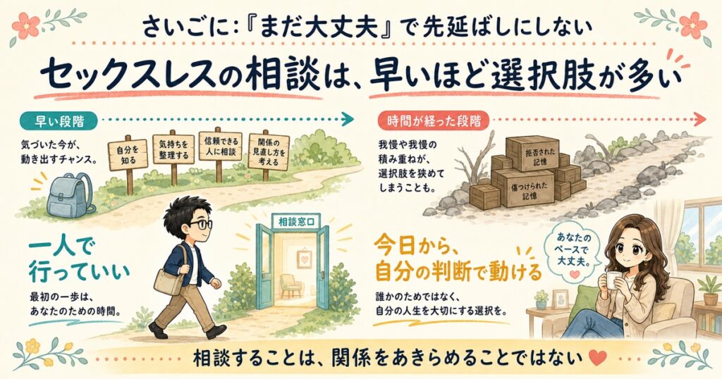 さいごに：「まだ大丈夫」で先延ばしにしない