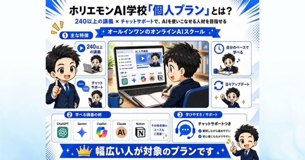 ホリエモンAI学校「個人プラン」とは?